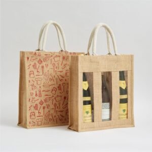 Wine Bottle Jute Bags